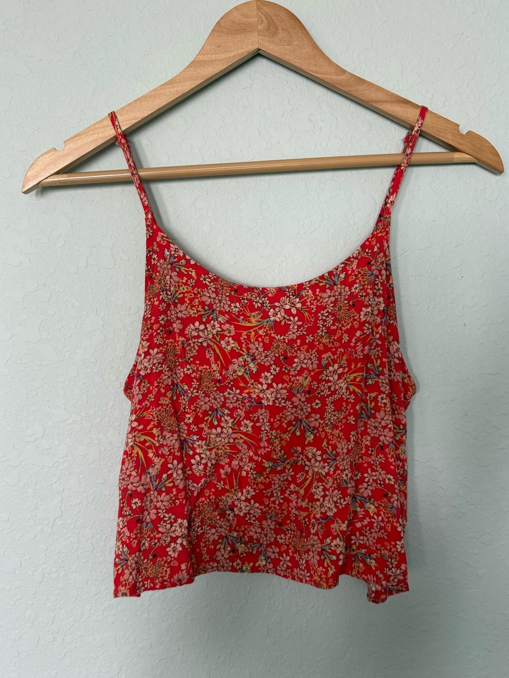 O'Neill Red Floral Spaghetti-Strap Camisole